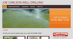 Desktop Screenshot of joecarlsonwelldrilling.com